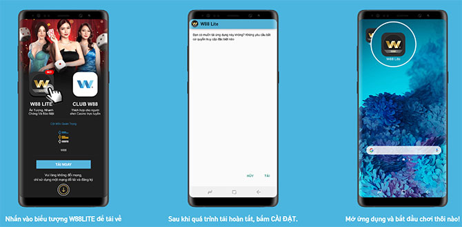 Cách tải ứng dụng W88 cho Android