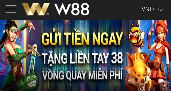 Gửi tiền W88